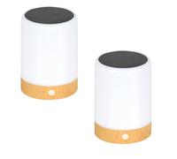 Lumisky Lot de 2 Lampes de table solaires LED blanc dimmable 2x DUOLIGHT H13cm