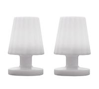 Lumisky Lot de 2 minis lampes à poser rechargeables sans fil LED blanc chaud dimmable LADY MINI H22cm