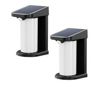 Lot de 2 projecteurs solaires - LUMISKY - LUSTY - H18 cm - Applique mural avec détecteur de mouvement - LED blanc