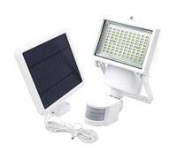 Lumisky Lot de 2 projecteurs solaires blanc éclairage puissant panneau solaire déporté LED blanc COOPER WHITE H22cm avec détecteur de mouvement orientable