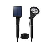 Lumisky Spot solaire projecteur SPIKY AWAY 2 en 1 à piquer ou à fixer, dimmable LED blanc W34 H38cm