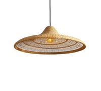 Lumisky Suspension FREYA LARGE NOMAD en herbe marine naturelle style bohème avec ampoule LED blanc/RGB nomade