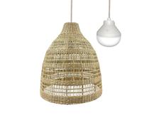 Suspension nomade FREYA LONG NOMAD Bois Herbe marine D49 cm G