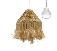 Lumisky Suspension LEONORA NOMAD en jacinthe d'eau style bohème avec ampoule LED blanc/RGB nomade