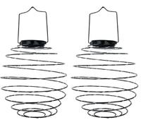 Lumisky Suspension solaire spirale micro LED blanc chaud ORION H37cm (Lot de 2)