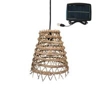 Suspension solaire ZAKARI SOLAR en fibre de palmier dattier avec câble hybride secteur et solaire 5m de longueur