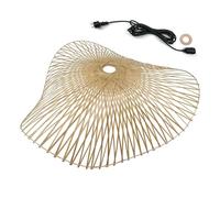 Lumisky Suspension sur secteur pour l'extérieur LAIA OUTDOOR CABLE en bambou naturel style bohème 5m de longueur de câble