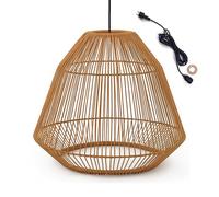 Lumisky Suspension sur secteur pour l'extérieur MAYA OUTDOOR CABLE en poly rotin style bohème 5m de longueur de câble