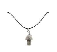 Lumisoul Lot de 4 pendentifs en cristal naturel en forme de chapeau de sorcière en forme de champignon - Vintage Bohème Agate pour bricolage, 3 * 1.5 * 1.5 CM, Cristal naturel, Cristal