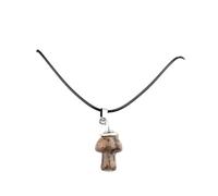 Lumisoul Lot de 4 pendentifs en cristal naturel en forme de chapeau de sorcière en forme de champignon - Vintage Bohème Agate pour bricolage, 3 * 1.5 * 1.5 CM, Cristal naturel, Cristal