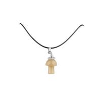 Lumisoul Lot de 4 pendentifs en cristal naturel en forme de chapeau de sorcière en forme de champignon - Vintage Bohème Agate pour bricolage, 3 * 1.5 * 1.5 CM, Cristal naturel, Cristal