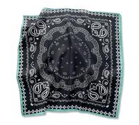LumiSyne Bandanas Foulard Pour Homme Femme Coton Lin Sensation Motif Paisley Vintage Chaud Respirant Foulard Carré Multifonctionnels Mouchoir Fichu Bandeau Bandana Cheveux Masque Châle 68 x 68 Cm