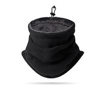 LumiSyne Cache-Cou Hiver Pour Homme Femme Épais Doublure Polaire Tour De Cou Avec Cordon De Serrage Réglable Thermique Écharpe Tube Masque Cagoule Neck Warmer Pour Moto Cyclisme Ski Randonnée Course