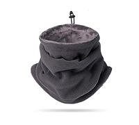 LumiSyne Cache-Cou Hiver Pour Homme Femme Épais Doublure Polaire Tour De Cou Avec Cordon De Serrage Réglable Thermique Écharpe Tube Masque Cagoule Neck Warmer Pour Moto Cyclisme Ski Randonnée Course