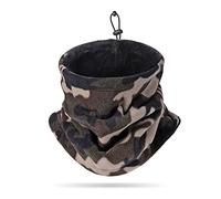 LumiSyne Cache-Cou Hiver Pour Homme Femme Épais Doublure Polaire Tour De Cou Avec Cordon De Serrage Réglable Thermique Écharpe Tube Masque Cagoule Neck Warmer Pour Moto Cyclisme Ski Randonnée Course