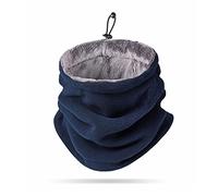 LumiSyne Cache-Cou Hiver Pour Homme Femme Épais Doublure Polaire Tour De Cou Avec Cordon De Serrage Réglable Thermique Écharpe Tube Masque Cagoule Neck Warmer Pour Moto Cyclisme Ski Randonnée Course