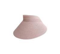 LumiSyne Casquette Visière en Paille Femme Chapeau De Soleil Large Bord Protection UV Dessus Vide Respirant Ajustable Enroulable Et Emballable Chapeaux De Visière Été Chapeau De Plage