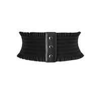 LumiSyne Ceinture Corset Élastique Pour Femme Ceinture Large Conception Bouton Pression Garniture à Volants Mode Extensible Ceinturon Vintage Ceinture Cinch Corset Waspie Pour Robe Combinaison Manteau