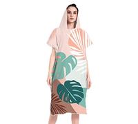 LumiSyne Changement Peignoir De Bain à Capuche, Imprimé Coloré, Grand Microfibre Changement Serviette, Séchage Rapide Serviette De Sport, Peignoir De Piscine, Serviette Poncho Pour Plage Surf Natation
