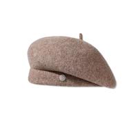 LumiSyne Chapeau Béret pour Femme Style Classique Français Laine Mélangée Couleur Unie avec Décoration Métallique Ajustable Vintage Élégant Béret Artiste Peintre Chapeau Léger Chaud Our Automne Hiver