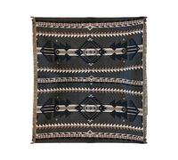 LumiSyne Couverture Plaid En Coton Tissé Avec Gland Style Ethnique Bohème Motif Géométrique Aztèque Navajo Jeté De Lit Jeté De Canapé Couvre-Lit Couverture De Camping Tapisserie Nappes Tapis 160x130cm