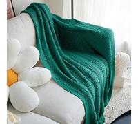 LumiSyne Couverture Tissée Franges Creux Tissage De Motifs en Chevron Style Nordique Simple Légère Doux Couverture De Voyage Jeté De Lit Plaid Décoratif pour Canapé Sofa Fauteuil