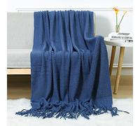 LumiSyne couverture Tricotée Franges Respirante Cellulaire Style Nordique Doux Douillette Jeté De Lit Plaid Couverture De Décoratifs pour Fauteuil