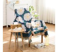 LumiSyne Double Face Couvertures Coton Tissé Jetés De Lit avec Gland Motif Géométrique Bohême Style Ethnique Vintage Décorative Jeté De Canapé Couvre-Lit Couverture De Camping Tapisserie Nappes Tapis