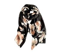 LumiSyne Echarpe à Chevrons Femme Fleurs Papillon Imprimé Echarpe En Coton Long Doux Foulard Légère Châle De Protection Solaire Etoles Printemps Été Plage