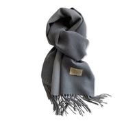 LumiSyne Écharpe En Cachemire Réversibles Pour Femmes Hommes Couleur Unie Pashmina Châles Et Écharpes Double Face Bicolore Tissage Uni Echarpe Avec Gland Longue Grand Écharpe Légère Chaude Etoles