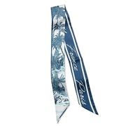 LumiSyne Écharpe en Soie Étroite Femme Filles - Motif Fleur Colorée Animal Léopard - Satin Maigre - Cravate, Bandeau, Poignet