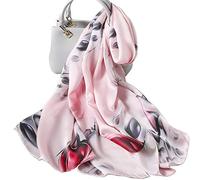 LumiSyne Echarpes En Soie à Fleurs Imprimé Mode Élégant Style Long Et Doux Châle Foulards Chaude Châle De Plage Toute La Saison