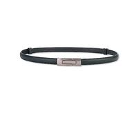 LumiSyne Femme Ceinture En Cuir Fine Couleur Unie Simple Vintage Métal Boucle Interlock Réglable Sangle De Taille Ceinture Taille Mince Décorative Pour Robe Jeans Pantalon Manteau