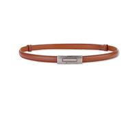 LumiSyne Femme Ceinture En Cuir Fine Couleur Unie Simple Vintage Métal Boucle Interlock Réglable Sangle De Taille Ceinture Taille Mince Décorative Pour Robe Jeans Pantalon Manteau