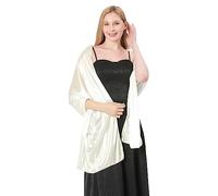 LumiSyne Femme Étole Châle En Satin Soyeux Pour Robe De Soirée Couleur Unie Foulards Longue Léger Elégante Etole Mariage Belle Écharpe Pour Mariée Demoiselles d'Honneur Cérémonies Fêtes, 200×70cm
