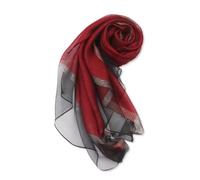LumiSyne Femme Foulard En Soie Écharpe En Mousseline Couleur Unie Tulle Patchwork Avec Bordure Dorée Scintillante Echarpe Longue Léger Étole Élégant Châles Et Écharpes Pour Robe De Soirée Mariage Fête