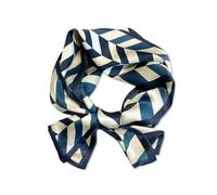 LumiSyne Femme Foulard En Soie Étroit Écharpe Maigre Longue Motif Géométrique Style Rétro Classique Écharpe Légère Décoratif Fichu Cheveux Bandeau Au Poignet Cravate Ceinture Poignée Ruban Bandanas