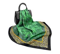 LumiSyne Femme Foulard En Soie Imprimé Fleur Classique Chaîne Géométrique Lettre Motif Châle Étole Léger Doux Écharpe Cadeau Pour Votre Lady Toutes Les Saisons