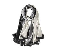 LumiSyne Femme Foulard En Soie Imprimé Fleur Classique Chaîne Géométrique Lettre Motif Châle Étole Léger Doux Écharpe Cadeau Pour Votre Lady Toutes Les Saisons