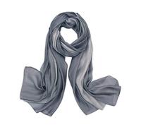 LumiSyne Femme Foulard En Soie Mélangée Dégradé De Couleurs Coton Lin Écharpe De Soie Mode Élégant Léger Doux Wraps Étole Châle De Plage Toute La Saison