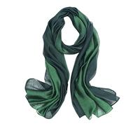 LumiSyne Femme Foulard En Soie Mélangée Dégradé De Couleurs Coton Lin Écharpe De Soie Mode Élégant Léger Doux Wraps Étole Châle De Plage Toute La Saison