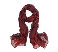 LumiSyne Femme Foulard En Soie Mélangée Dégradé De Couleurs Coton Lin Écharpe De Soie Mode Élégant Léger Doux Wraps Étole Châle De Plage Toute La Saison