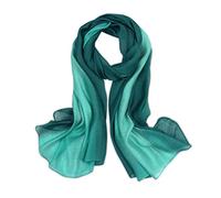 LumiSyne Femme Foulard En Soie Mélangée Dégradé De Couleurs Coton Lin Écharpe De Soie Mode Élégant Léger Doux Wraps Étole Châle De Plage Toute La Saison