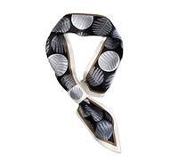 LumiSyne Femme Foulards En Soie Étroit Facile à Passer Imprimé Fleur Feuille Style Pastoral Frais Maigre Longue Écharpe Satin Petits Écharpe Fichu Décoratif Cravate Cheveux Bandeau Au Poignet Ruban