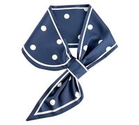 LumiSyne Femme Foulards En Soie Étroit Facile à Passer Style Vintage Simple Motif à Pois Ligne Maigre Longue Écharpe Satin Petits Écharpe Fichu Cravate Cheveux Bandeau Au Poignet Ruban