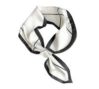 LumiSyne Femme Foulards En Soie Étroit Facile à Passer Style Vintage Simple Motif à Pois Ligne Maigre Longue Écharpe Satin Petits Écharpe Fichu Cravate Cheveux Bandeau Au Poignet Ruban