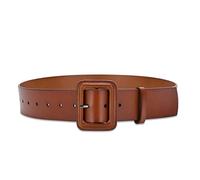 LumiSyne Femme Large Ceinture En Cuir Couleur Unie Classique Grande Boucle Carrée Ceinture Taille Dame Vintage Ceinture Cinch Ceinture Large Taille Haute Pour Robe Chemise Combinaison Manteau