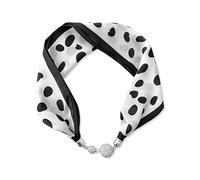 LumiSyne Femme Mode Foulards En Soie Collier Boucle Magnétique Pratique Avec Strass Bling Petit Étroit Foulard Décoratif Bijoux Pendentif Écharpe Fichu Bandeau Au Poignet Écharpe Bijoux