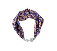 LumiSyne Femme Mode Foulards En Soie Collier Boucle Magnétique Pratique Avec Strass Bling Petit Étroit Foulard Décoratif Bijoux Pendentif Écharpe Fichu Bandeau Au Poignet Écharpe Bijoux