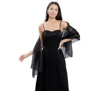 LumiSyne Femme Soyeux Châles Et Écharpes Pour Robe De Soirée Scintillant Foulard Irisé Léger Echarpe Longue Elégante Etole Mariage Belle Écharpe Pour Mariée Demoiselles d'Honneur Cérémonies Fêtes